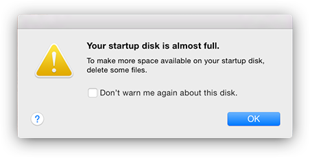 how to clean up mac book start up disk